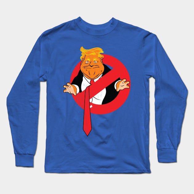 Trumpbuster (distressed version) Long Sleeve T-Shirt by toadyco